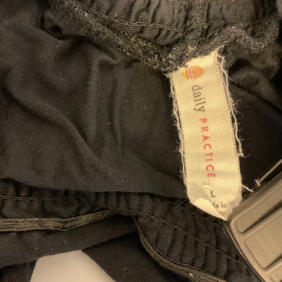 Daily Practice Jogger Pants L Blue-Black Elastic Waist Pockets Oversized - Picture 9 of 9